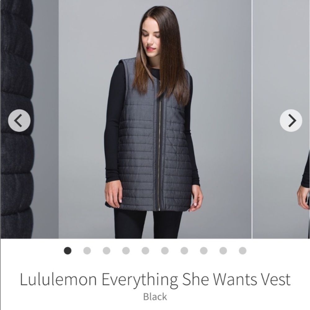 Lululemon Everything she wants vest. Size 10